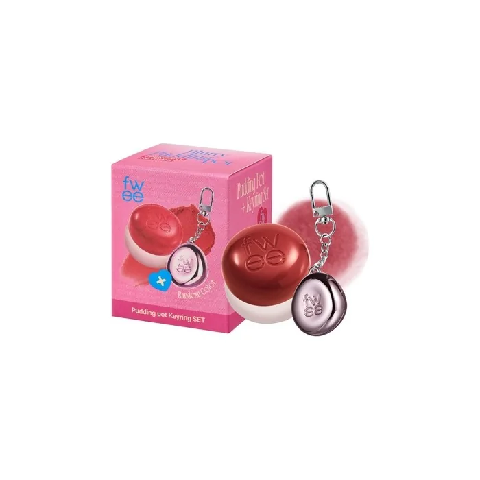 Blurry Pudding Pot Keychain Set Airbrushed Blush and Lip Buildable Pigment