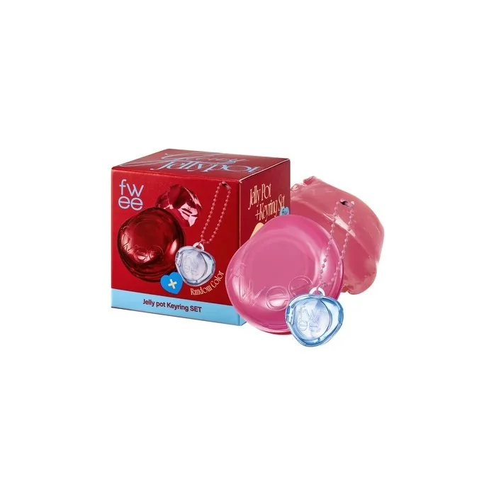 Glowy Jelly Pot Keychain Set Dewy Jelly Lip & Blush Color Tinted Glow Jelly