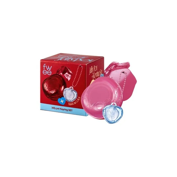 Glowy Jelly Pot Keychain Set Dewy Jelly Lip & Blush Color Tinted Glow Jelly