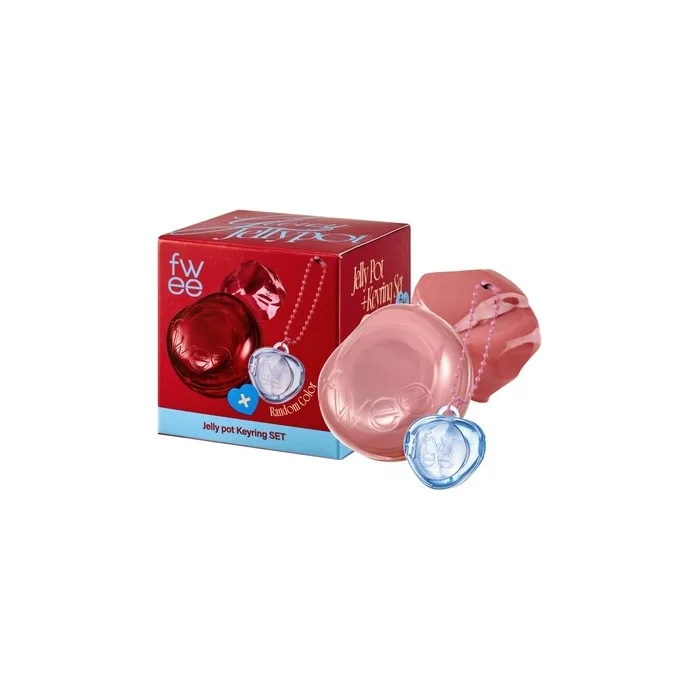 Glowy Jelly Pot Keychain Set Dewy Jelly Lip & Blush Color Tinted Glow