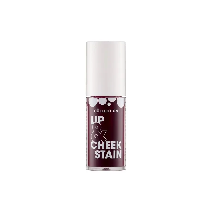 Collection Cosmetics 2 in 1 Lip & Cheek Stain Long Lasting and Hydrating For All Skin Types Rosie Dark Red 5ml