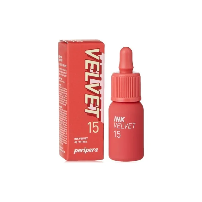 Peripera Lip Ink Velvet Tint Soft Glowing Cosmetics Smooth And Shining Long Lasting Makeup Beauty Peak Rose 4.00g