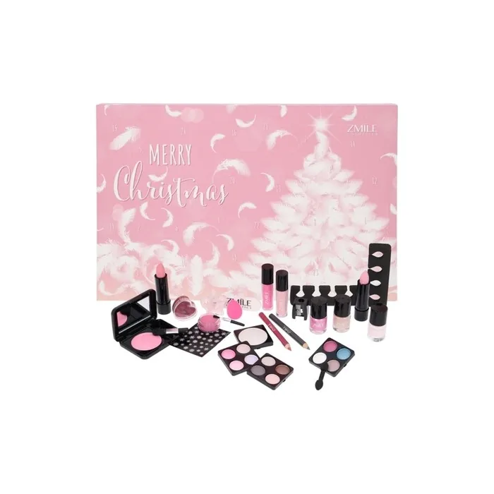 Zmile Cosmetics Beauty Advent Calendar Pink and Fluffy with 24 Surprises for Makeup