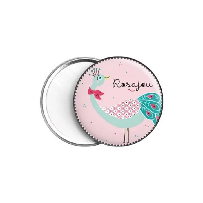 Rosajou Paon Pocket Mirror