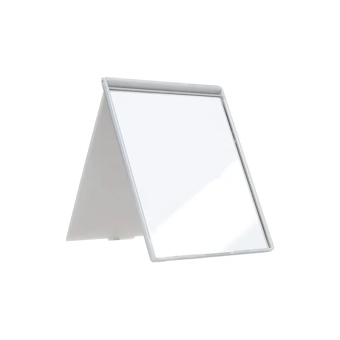 SIBEL Small Folding Makeup/Shaving Mirror Silver