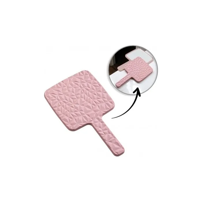 Ecarla Cosmetic Mirror With Handle Singlesided Xl Height 23 Cm L24r