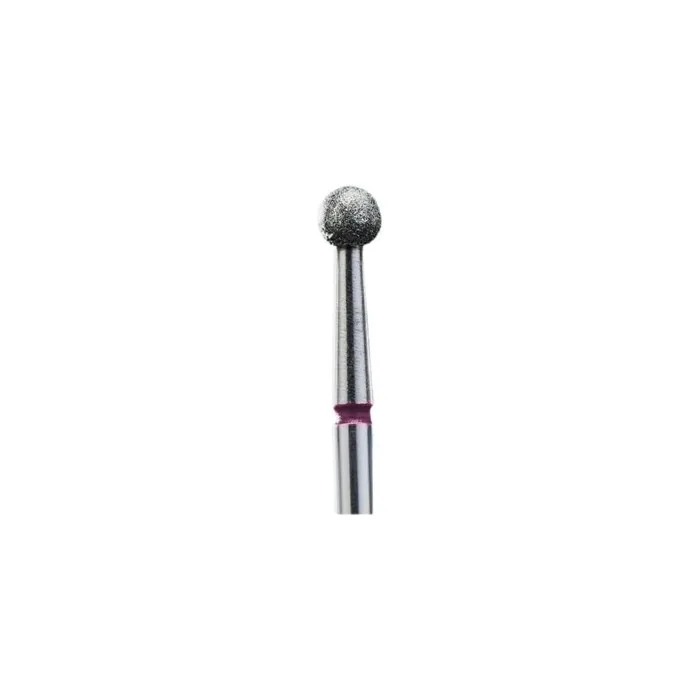 Staleks Diamond Nail Drill Manicure Pedicure Ball 3.5mm Red