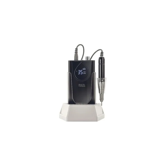 Xanitalia Pro Black Pro Portable Professional Nail Drill 35000 Rechargeable