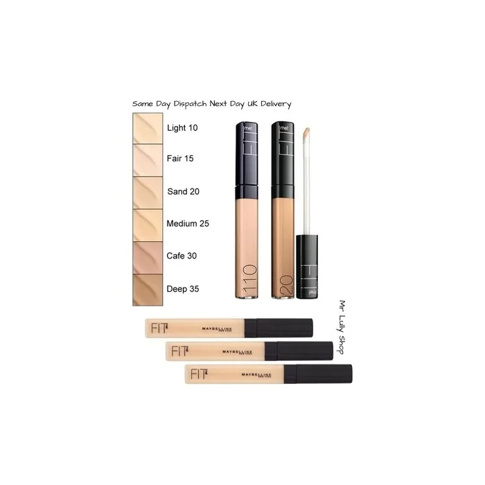 Maybelline Fit Me Gel Concealer No Waxes or Fillers All Shades 5 to 60 Fast Post