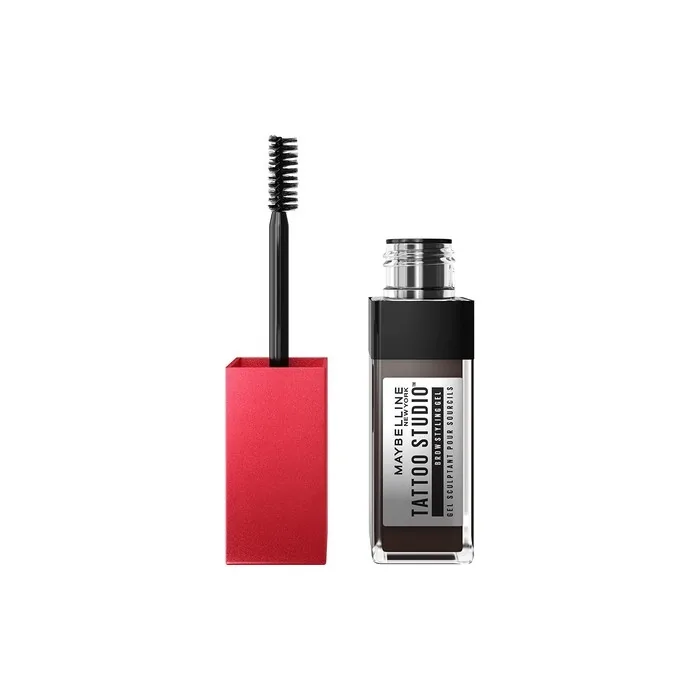 Maybelline Water and Smudge Proof Eyebrow Gel Tint Tattoo Brow 36hr Black Brown 6ml