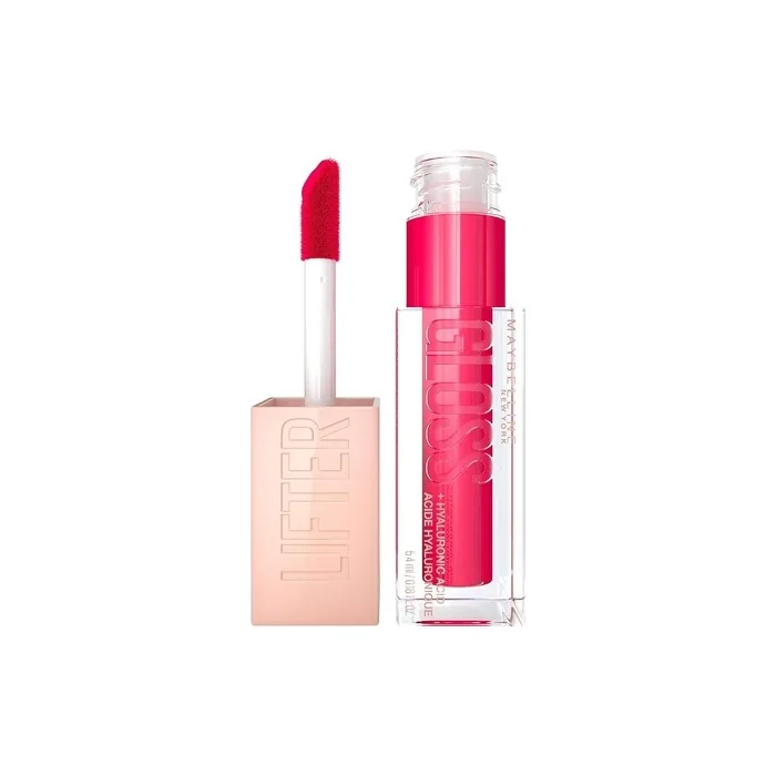 Maybelline New York Shiny Lip Gloss for Fuller Looking Lips Moisturizing with Hyaluronic Acid Lifter Gloss Candy Drop Color: No. 024 Bubblegum Pink 5.4ml