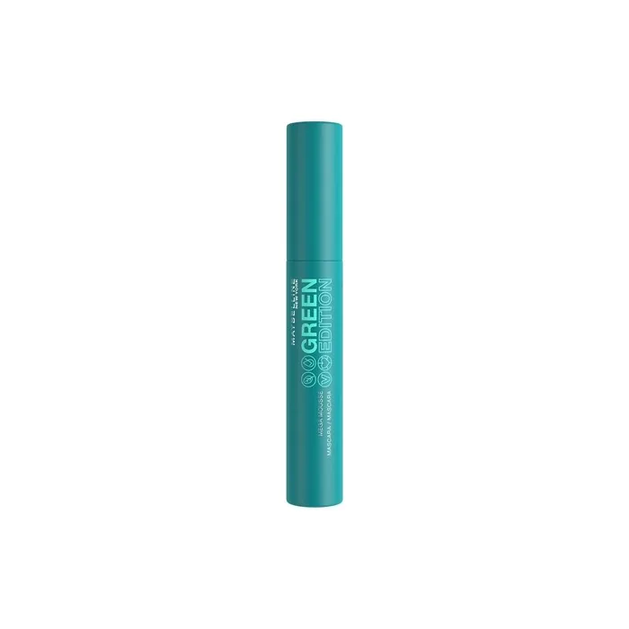 Maybelline New York Green Edition Mega Mascara for Volume and Length with Natural Vegan Formula - No.01 Black 9ml