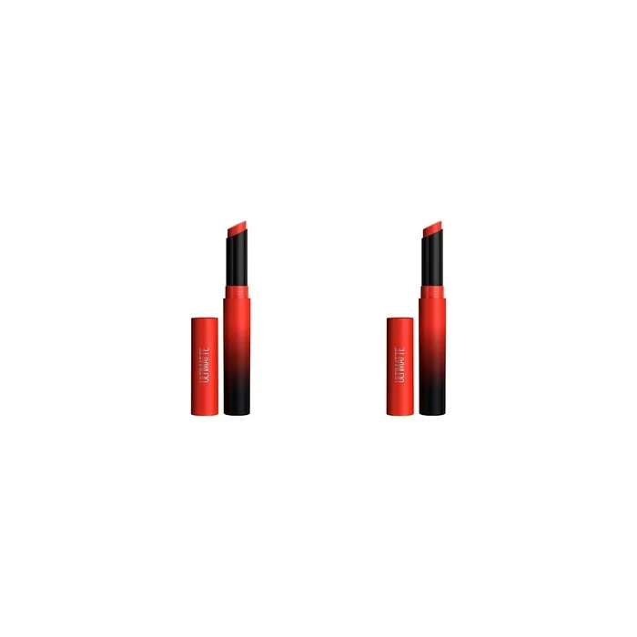 Maybelline Color Sensational Ultimatte Matte Lipstick Non-Drying Intense Color Pigment 299 More Scarlet 0.04 Ounce