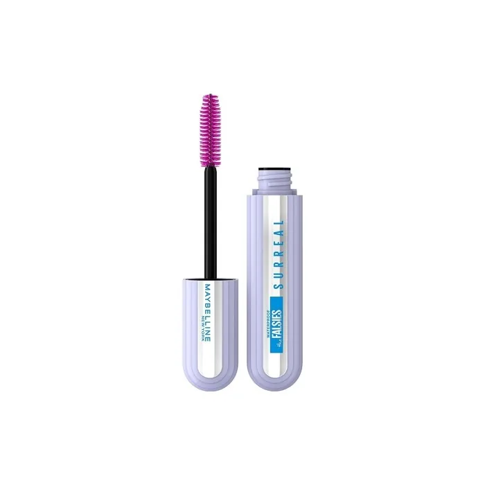 Maybelline New York Mascara with False Eyelash Effect and Hybrid Fiber Technology 10ml Black Waterproof