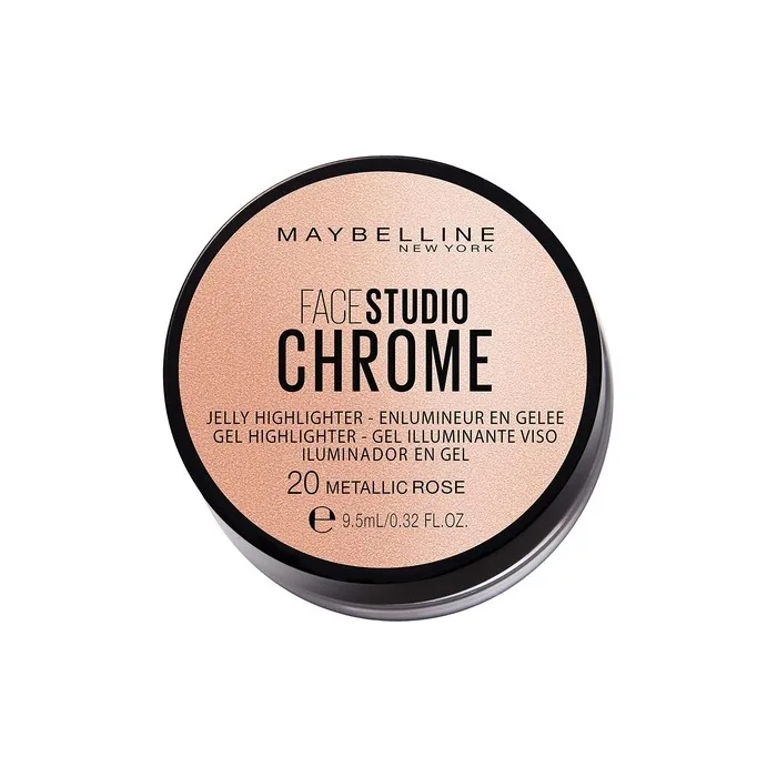Maybelline New York Face Studio Chrome Jelly Highlighter Rose 38g