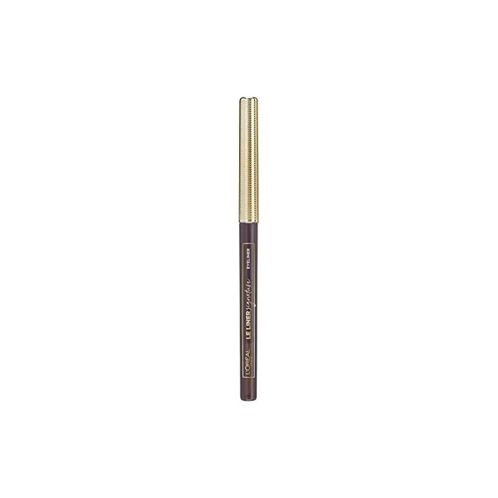 L'Oréal Paris Le Liner Signature 05 Brown Silk Precise and Long-Lasting Eyeliner Pen Shape with Removable Lead Smudge-proof and Waterproof