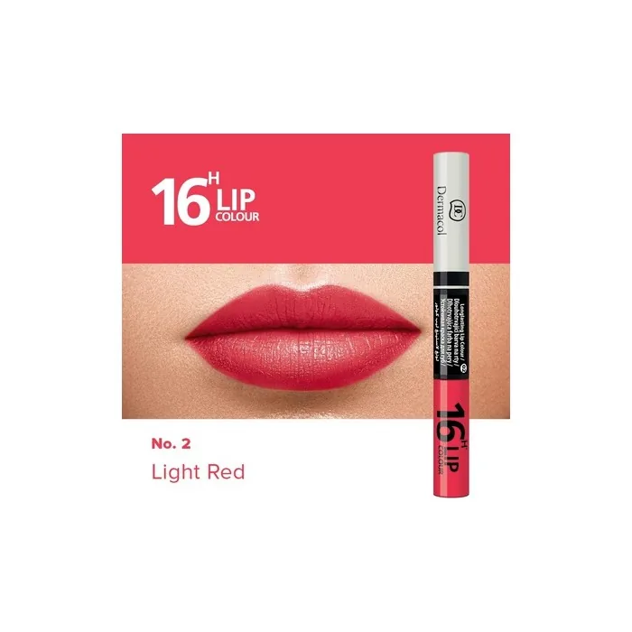 Dermacol - Lip Colour 16 Hours Long 2V1 Color Lip Gloss, And 4.8 G Odstín 2