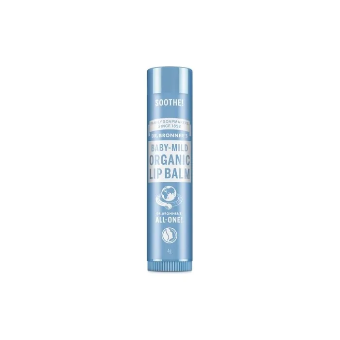Dr Bronner's Baby Mild Lip Balm with Organic Oils and No Synthetic Ingredients 4g