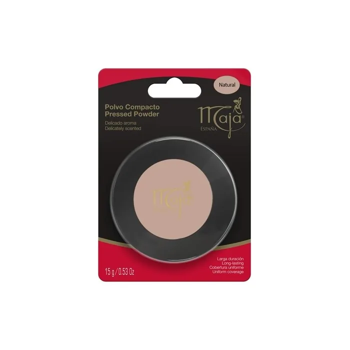 Natural Maja Pressed Powder Delicately Scented with Mirror