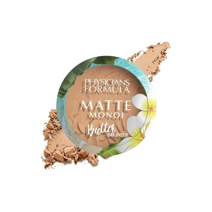 Physicians Formula Matte Monoi Butter Bronzer Long-lasting Bronzer Powder with Essential Fatty Acids and Pro-vitamins Matte Light Bronzer