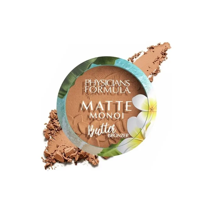 Physicians Formula Matte Monoi Butter Bronzer Powder Face Makeup Deep Bronzer - Vegan and Dermatologist Tested