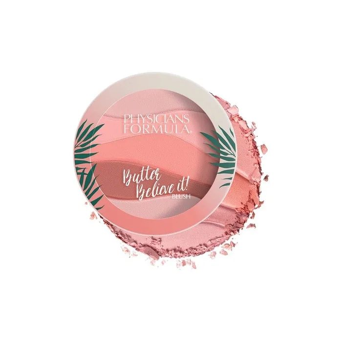 Physicians Formula Butter Believe It! Multicolored Cream Blush with Buildable Formula for Natural Looks with Murumuru Butter, Cupuacu Butter and Tucuma Butter Pink Sands