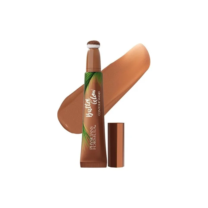 Physicians Formula Butter Glow Contour Wand Liquid Bronzer for Instant Definition Nourishing and Creamy Easy Application Fair Light