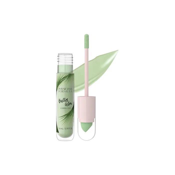 Physicians Formula Butter Glow Corrector Lightweight Concealer with Dual-Ended Applicator Infused with Illuminating and Moisture Boosting Ingredients Green