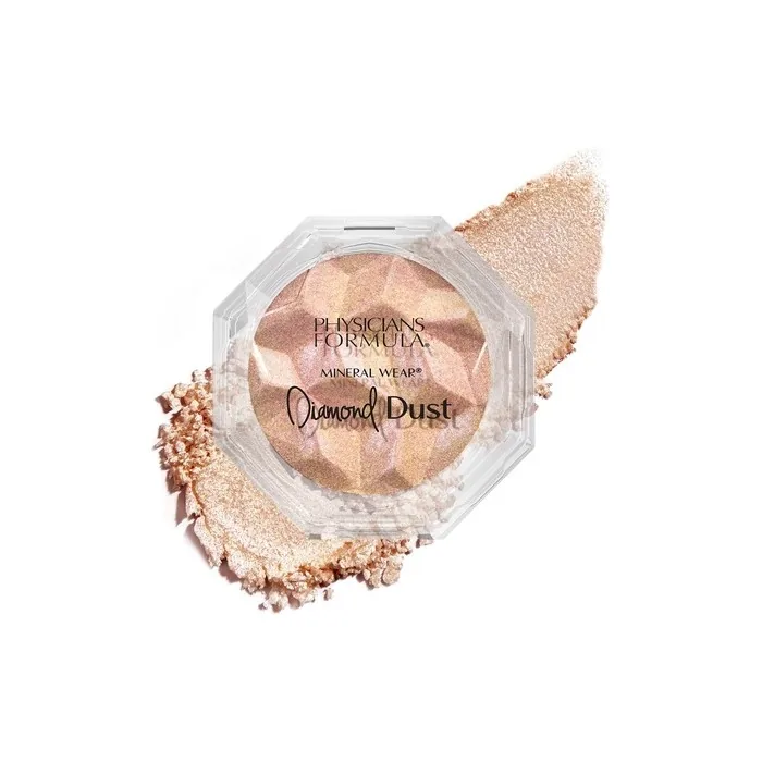 Physicians Formula Mineral Wear Diamond Dust Translucent Face Powder with Illuminating Minerals and Vitamin E Luminous Gleam