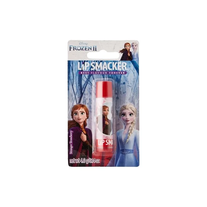Lip Smacker Disney's Frozen Collection Lip Balm for Kids Elsa and Anna Single Balm Stronger Together Strawberry Flavor