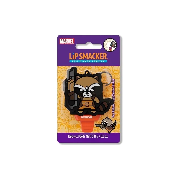 Lip Smacker Marvel Guardians Of The Galaxy Lip Balm For Kids With Marvel Keychain Popsicle Shape Infused With Castor Oil Pop Rockets Candy Rocket Keychain Lip Balm