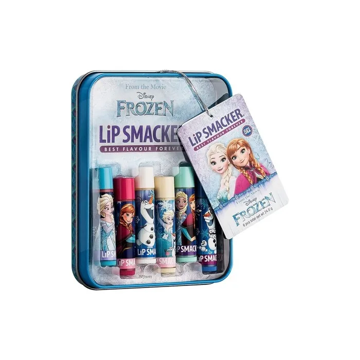 Lip Smacker Disney's Frozen Collection Lip Balms for Kids Tin Box 6 Pieces Fruit