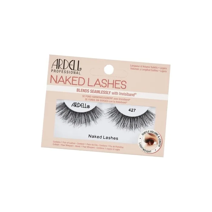 ARDELL Naked Lashes 427 Natural Real Hair False Eyelashes - 1 Pair, Vegan and Reusable