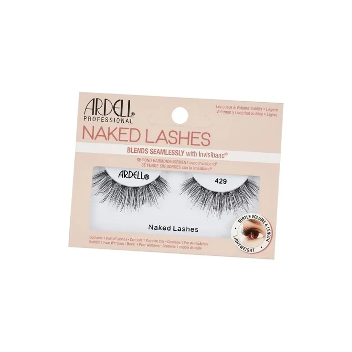 ARDELL Naked Lashes 429 Natural Real Hair False Eyelashes - Vegan and Reusable 1 Pair