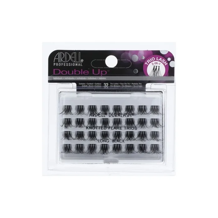 Ardell Double Trio Individuals Eye Lashes Long Black 32 Count