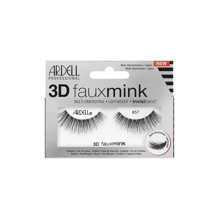ARDELL Professional 3D Faux Mink 857 Synthetic Vegan Black Eyelashes
