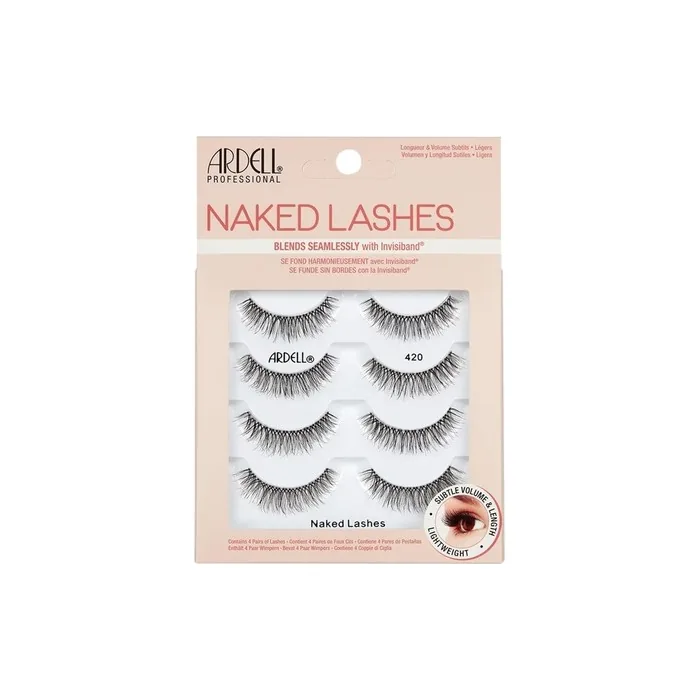Ardell Naked Lashes False Eyelashes 4 Pairs Style 420 - Pack of 4
