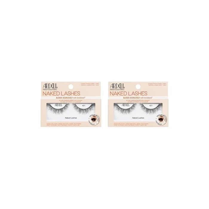 Ardell Naked Lashes Real Hair Eyelashes Original Unmistakable Look Style 421