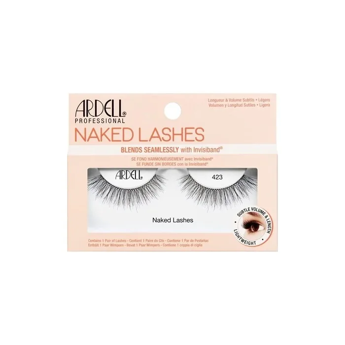 Ardell Naked Lashes Real Hair Eyelashes Original Unmistakable Look Style 423