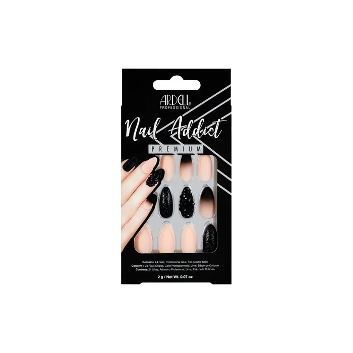 Ardell Addict Black Stud & Pink Ombre 1 Unit