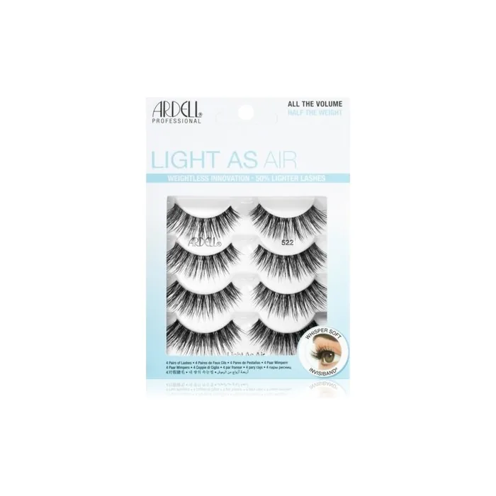 Ardell Light As Air Multipack False Eyelashes Type 522 2 Packs Of 4 Lashes Each