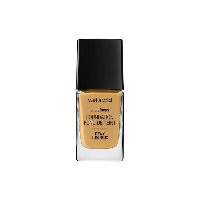 Wet n Wild Photo Focus Foundation Dewy Weightless Foundation with Nourishing and Long-wearing Formula Buildable Coverage Ideal for Normal to Dry Skin Type Vegan Desert Beige