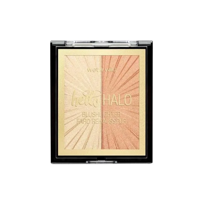 Wet n Wild MegaGlo Hello Halo Blushlighter Rouge and Highlighter Duo with Soft and Customizable Reflective Shades and Pearl Pigments for Radiant Skin - I Met Someone