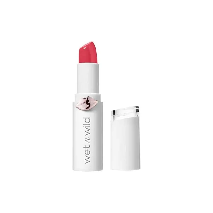 Wet n Wild Megalast Lipstick Long-Lasting Moisturizing Glossy Lipstick with Microbeads Natural Extracts Coenzyme Q10 Vitamin A & E Strawberry Lingerie