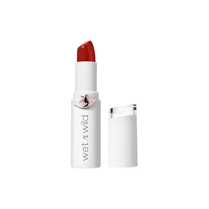 wet n wild Megalast Lipstick Moisturizing Lipstick with Shiny Finish Formula with Micro-Beads Natural Seaweed Coenzyme Q-10 Vitamin A & E Fire-Fighting Shine Finish