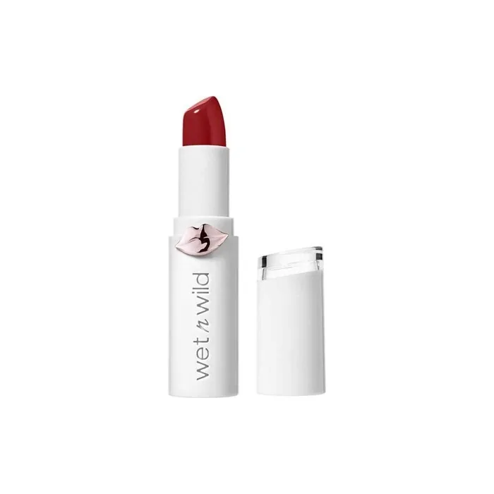 wet n wild Megalast Lipstick Moisturizing Lipstick with Micro-Bead Formula Natural Seaweed Coenzyme Q-10 Vitamin A & E Crimson Crime Shine Finish