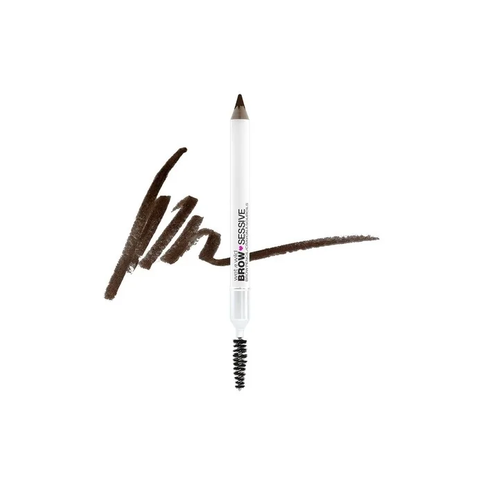 wet n wild Brow-Sessive Eyebrow Pencil with Dual Tip for Thin and Thick Brows - Dark Brown
