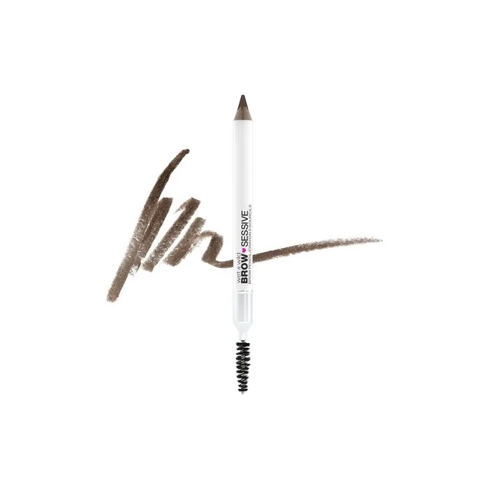 wet n wild Brow-Sessive Eyebrow Pencil with Dual Tip for Thin and Thick Brows Natural Formula Progressive Color Definition Brown