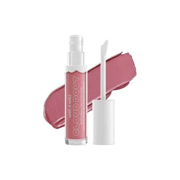 Markwins Wet n Wild Cloud Pout Marshmallow Lip Mousse Matte Liquid Lipstick with Argan Oil Avocado Oil and Vitamin E Girl You're Whipped