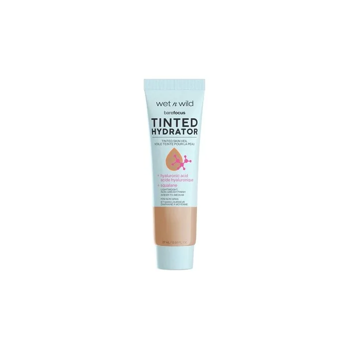 Wet n Wild Bare Focus Tinted Skin Perfector Moisturizing Fluid with Hyaluronic Acid Medium Tan 27ml